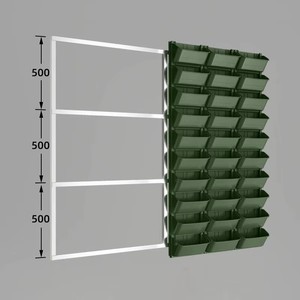 Plantes en <span class=keywords><strong>pot</strong></span> Pots en plastique pour plantes en plein air grande tenture murale fleurs de forêt Pots en plastique - Product Image 3