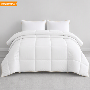 Hot Selling OEM <strong>King</strong> Size Bedding Luxury Quality Hotel Polyester Bed <strong>Comforter</strong> Sets Wholesale - Product Image 1