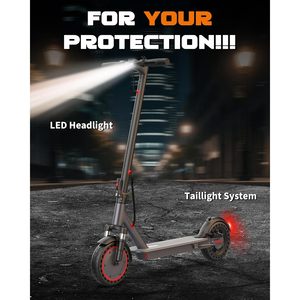 Trottinette électrique 10-11 pouces à double suspension, moteur 500W/800W, pour trajets urbains, avec éclairage LED - Product Image 2