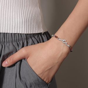 สร้อยข้อมือมิตรภาพ CENDA สำหรับผู้หญิง ทำจากสแตนเลสสตีลประดับด้วยหินธรรมชาติ เหมาะสำหรับเป็นของขวัญวันครบรอบสำหรับเพื่อนสนิท หรือพี่น้องสาว - Product Image 5