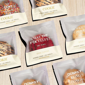 Sacchetti Personalizzati per Confezionamento Singolo di Biscotti, Buste in Plastica Trasparente di Grado Alimentare con Chiusura Termica per Biscotti, Ciambelle e Snack - Product Image 6