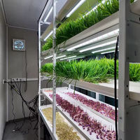 Sistem Pertanian Vertikal Rak Tanam Vertikal Bergerak untuk Mikrogreens