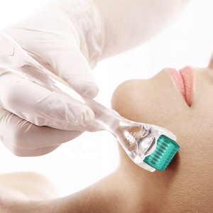 Etiqueta privada DRS192 Full Clear Medical Microneedling Mesoterapia Derma Roller 192 Rodillo de microagujas de acero inoxidable - Product Image 2