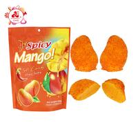 Permen Gummy Rasa Mangga Pedas Bentuk Buah 3D Berlapis Cabai