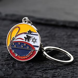 Llavero Deportivo de Taekwondo con Logotipo Personalizado, Llavero Redondo de Metal con Esmalte Suave, Logotipo, Código QR, Colgante para Llaves - Product Image 3