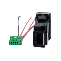 Interruptor Basculante con Luz LED Azul de 12V, Interruptor de Control de Luces para Automóvil con Símbolo Luminoso, Repuesto para Toyota