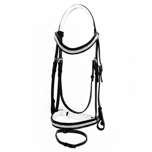 Sillín inglés anatómico multiusos 2024, cómoda brida y cabestros de caballo de salto de cuero genuino - Product Image 1