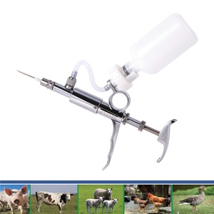 Seringue Vétérinaire Métallique Automatique Continue Multifonction 0,5~5 ml pour Bétail avec Bouteilles - Product Image 6
