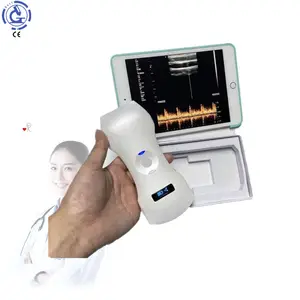 128 Elements Wifi Linear Ultrasound Wireless Ultrasound for IOS Android Windows Device Electric Plastic Ce Source White Body