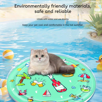 Alfombrillas Redondas para Mascotas con Diseño de Dibujos Animados, Modernas, Resistentes al Desgaste, Impermeables, Fáciles de Limpiar, de PVC Grueso, para Invierno