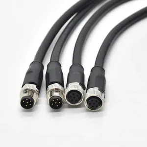 Gran oferta de conectores de Cable de 6 pines Circular Industrial macho hembra conector hembra IP67 Sensor impermeable conector M8 - Product Image 1