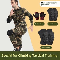 Genouillères et Coudières Tactiques Épaissies en Éponge de Polyester, Protection Complète Anti-Collision pour Hommes (Football, Volleyball)