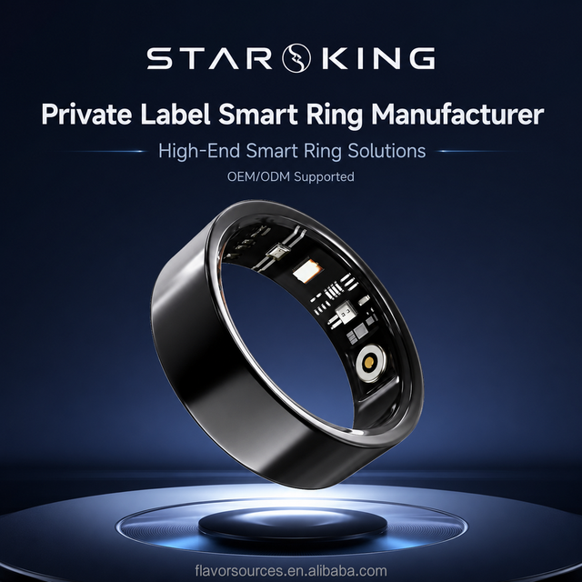 Smart Alloy Ring Health Monitor Sleep Tracking App Control Wireless Charging IP68 Waterproof 4 Days Battery Life for Android