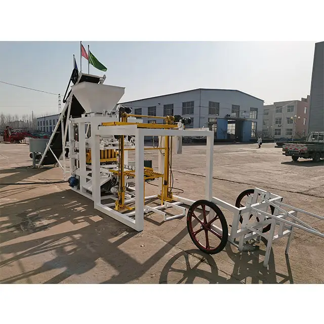 SHIYUE High Quality Semi Automatic Cement Hollow Brick Making Machine QTJ4-26 Concrete Solid Block Making Machines In Zimbabwe