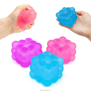 Sensory Stress Relief Fidget Easter Gifts Anxiety Relief Ice Cube Fuzz Ball Needoh <b>Squishy</b> Toy Party Favor - Product Image 2