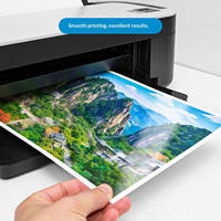 Papel Fotográfico A4 de 230 g/m², 50 Hojas, de una Cara, con Acabado Brillante, para Impresión de Tinta a Color