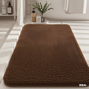 Super Absorbent Micro fiber Hunde tür matte, rutsch fester wasch barer Haustier teppich, schnell trocknender Chenille-Eingangs bereich. Indoor Outdoor Mat - Product Image 2