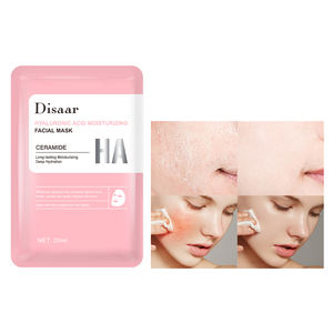 4 jenis masker wajah lembar Vitamin C Niacinamide Retinol asam Hyaluronic meningkatkan kekencangan bahkan warna kulit grosir masker wajah - Product Image 6