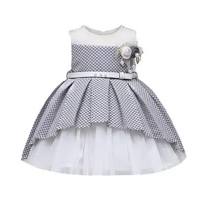 New Arrival Flower Girls Formal Layered Dress Baby Birthday Dresses For Princesses Evening Ball Gowns