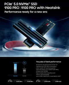 Presto 9100 PRO With Heatsink MZ-VAP1T0B MZ-VAP2T0B MZ-VAP4T0B MZ-VAP8T0B 1TB 2TB 4TB 8TB <b>NVME</b> <b>M.2</b> Solid State Drives PCIe 5.0x4 - Product Image 5