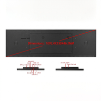 Écran LCD ultra-large étiré haute résolution Android de 43,8 pouces pour affichage numérique de menu, signalétique de restaurant