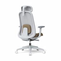 Chaise de bureau moderne avec dossier en filet, hauteur réglable, support lombaire, accoudoirs 4D, pivotante, ergonomique, adaptée au bureau à domicile