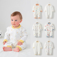 Nouvelle collection 2026 : Combinaison bébé en coton doux à motif dessin animé, style animalier, une pièce, pour nouveau-né