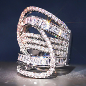 Anello a strati irregolari da donna, gioiello alla moda per le dita - Product Image 5