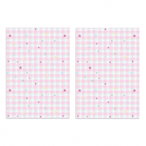 Star <b>Sweet</b> Plaid Dreamy <b>Flower</b> Wrapping Paper Color-Block Bouquet Wrapping Paper Material Florist Floral Art DIY - Product Image 2