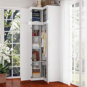 ตู้เสื้อผ้าเข้ามุมอิสระสูงแบบทันสมัยตู้มีลิ้นชัก - Product Image 4