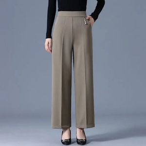 Nouvelles Pantalons Décontractés à Taille Haute et Jambes Larges pour Femmes, Respirants, Taille Élastique, Taille XL, Coupe Droite Ample - Product Image 3