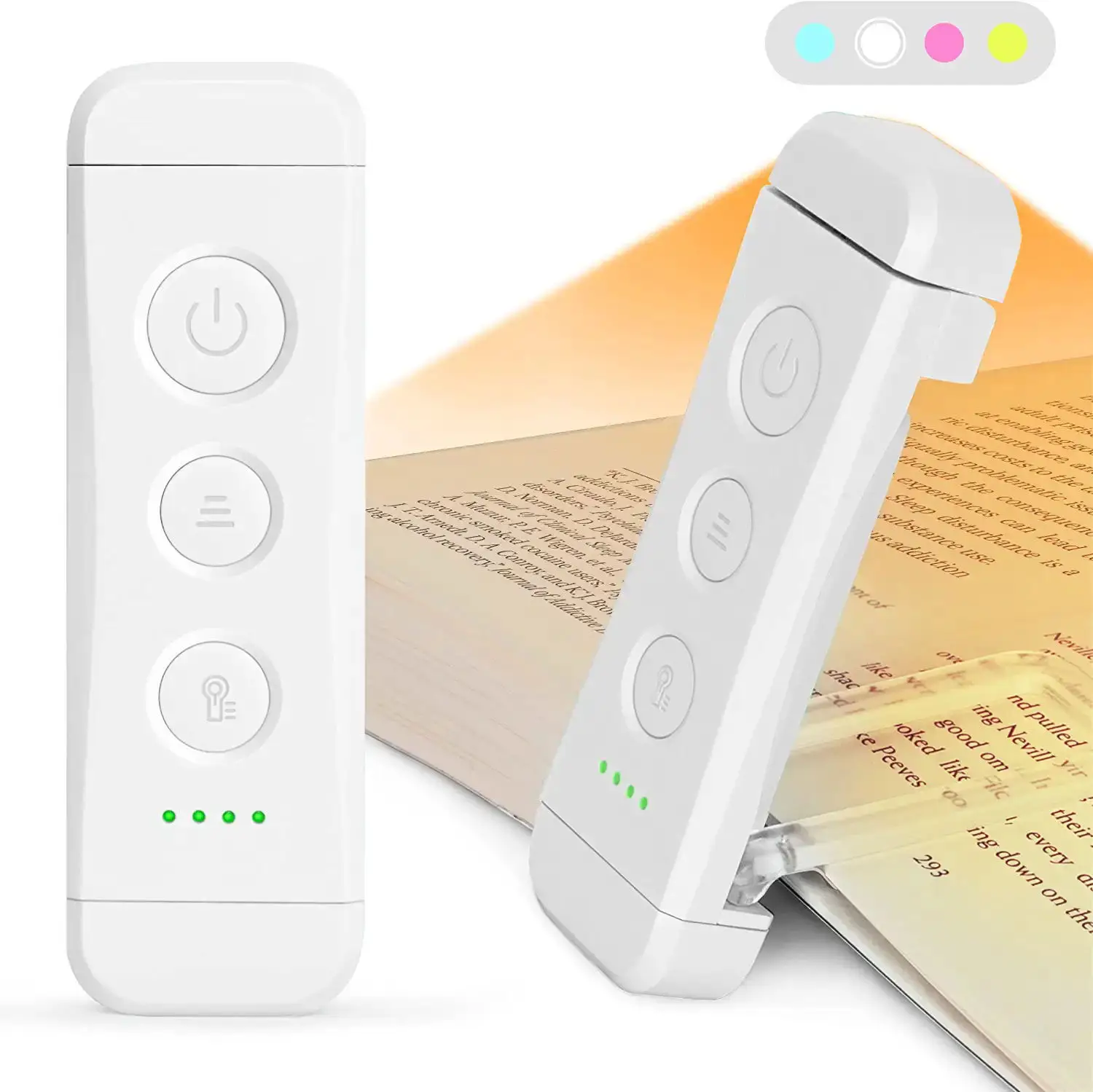 Glocusent Dim mable Eye Protection Mini tragbare USB wiederauf ladbare Clip On Led Book Light Lesezeichen Lese lampe