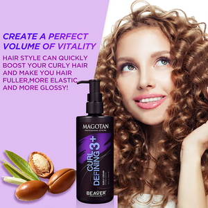 Crema para Cabello Rizado Magotan Anti-Frizz, Fijación Media, <span class=keywords><strong>Sin</strong></span> Sensación Pegajosa, Brillo Duradero, Desenreda y Define los <span class=keywords><strong>Rizos</strong></span>, para Cabello Enrollado - Product Image 3