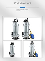 QDX Tauchpumpe für sauberes Wasser, Hochleistungs-Kleinwasserpumpe mit Schwimmerschalter, automatischer Start/Stopp, OEM