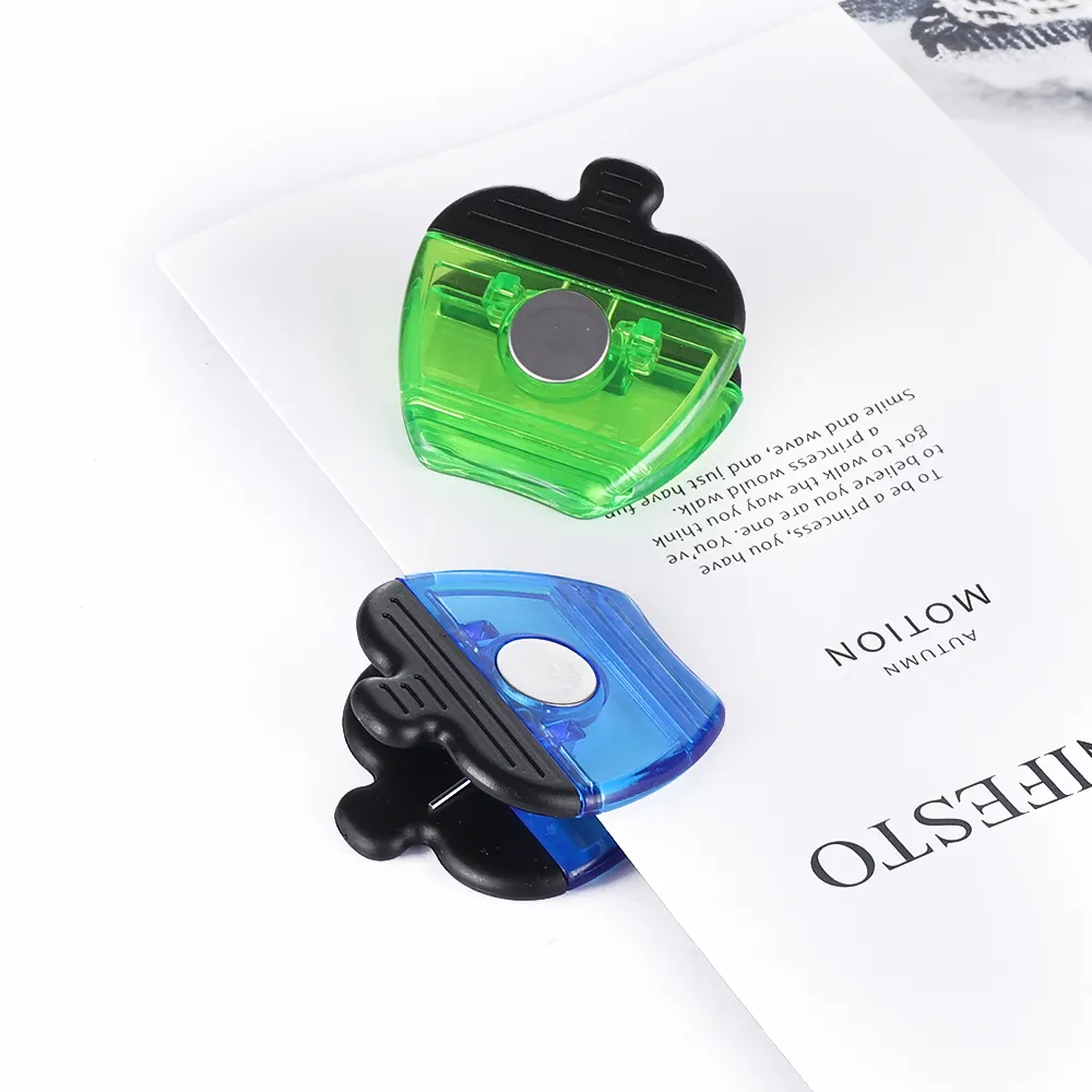 Promotionele Plastic Magnetische Memo Clip Koelkast Magnetische Clip Voor Papier