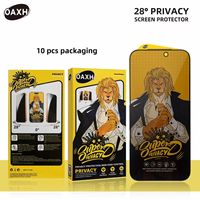 Protection d'écran en verre trempé anti-espion de bonne qualité pour iPhone 17 16 15 Pro Max 14 Plus 12 – Film de confidentialité pour téléphone portable