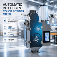 Machine de mélange automatique de pigments en acier inoxydable 70 kg/h, unité de dosage de couleur plastique haute précision pour usine de moulage par injection