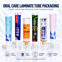 Tubes d'emballage en aluminium et plastique pour dentifrice, personnalisés avec impression UV, bouchon à vis anti-fuite, format voyage 10g, contenants pour soins bucco-dentaires