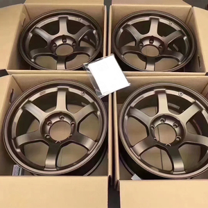 Matte Bronze Te37 Phong Cách Giả Mạo Bánh Xe Trọng Lượng Nhẹ Jdm Vành 18x9.5 5x114.3 Hyper Đen Sâu Món Ăn Cho Công Dân Loại R Cho Subaru Brz - Product Image 1