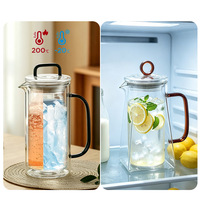Pichet en verre à double paroi résistant à la chaleur, personnalisé, anti-brûlure, grande capacité, pour jus et lait – Vente en gros usine
