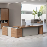 Bureau de direction à la mode Bureau de direction Table de bureau de direction de luxe Mobilier de bureau Ensemble de bureau commercial