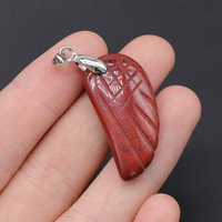 Pendentif en pierre naturelle agate améthyste quartz rose à succès, pendentif ailes d'ange, bijoux en pierres précieuses naturelles