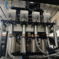 Machine de soufflage de bouteilles PET automatique à soufflage par étirage, type servo complet, avec PLC Mitsubishi et cylindre rotatif essentiel