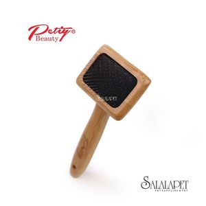 Peine para perros, peine para mascotas, cepillo para pelo de perro, peine de púas, peine desenredante, suministros para peinar perros y gatos / Peine de bambú Moso S # - Product Image 4