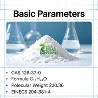 Hydroxytoluène butylé (BHT) Antioxydant CAS128-37-0 Qualité alimentaire/industrielle 2,6-di-tert-butyl-4-méthylphénol