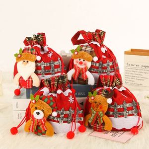 Bolsa de Regalo de Felpa Personalizada para Niños, Artículos de Fiesta para Promoción de Dulces Navideños, para Empresas - Product Image 4