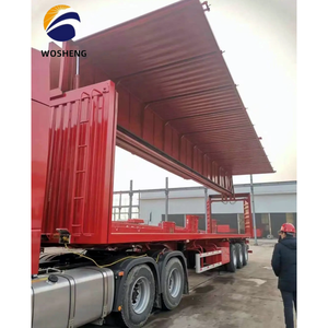 Semi-<span class=keywords><strong>remorque</strong></span> hydraulique à ailes ouvrantes en acier de 40-50 tonnes, envergure des ailes de 12,5 m, pour marchandises en vrac - Product Image 2