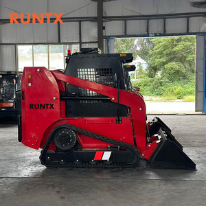 RUNTX 1ton 1000kg 55kw 75hp diesel Crawler Skid Steer <strong>Loader</strong> with 0.5m&sup3; Bucket Capacity - Product Image 1