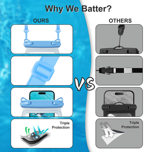 新设计IP68手机干燥袋品牌充气手机防水袋2026年流行 - Product Image 5