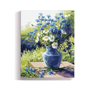 Kit de <span class=keywords><strong>Pintura</strong></span> Acrílica por Números DIY al por Mayor, Lienzo Floral para Arte de Pared con Pinceles y Pinturas, Manualidades de <span class=keywords><strong>Pintura</strong></span> por Números - Product Image 1